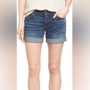 CASLON Boyfriend Mid Rise Denim Shorts, Size 29